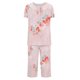 thumbnail image 5 of Pantalones de Mujer Casual Recortado Botón Suelto Ajuste Impreso con Manga Larga Superior, Diseño de Cuello de Jardín para el Uso Diario de Primavera, 5 of 5