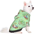 thumbnail image 2 of Goofa Spring Gnome Pattern Small Dog Sweater Hoodies Pet Grey Hooded Soft Fleece Sweatshirts with Pocket Fall Winter Puppy Cat Sweaters Warm Clothes-X-Small, 2 of 8
