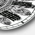 thumbnail image 3 of Designart « Mandala Dessin » Grande Horloge Murale Traditionnelle, 3 of 5