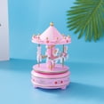 thumbnail image 4 of Juguete Tiovivo Divertida caja de música de plástico de madera Merry-Go-Round, juguete para niños para regalo del Día de San Valentín, 4 of 4