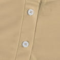 thumbnail image 5 of Mohiass Long Sleeve Polo Shirts for Women 2024 Winter Fall Tops Button V Neck Business Casual Collared Shirts Dressy Blouses Khaki 2XL, 5 of 5