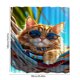 thumbnail image 3 of Cute Swimsuit Style Bath Curtain With Print No-Drill With 12 Hooks, 3 of 6