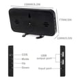 thumbnail image 5 of Digital Alarm Clock,large Led Display With Dual Usb Charger Ports Auto, 5 of 5