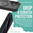 thumbnail image 4 of Smartish® iPhone 16 Protective Magnetic Case - Gripzilla Compatible with MagSafe [Rugged + Tough] Heavy Duty Grip Armored Slim Cover w/ Drop Tested Protection for Apple iPhone 16 - Clearly Black, 4 of 6