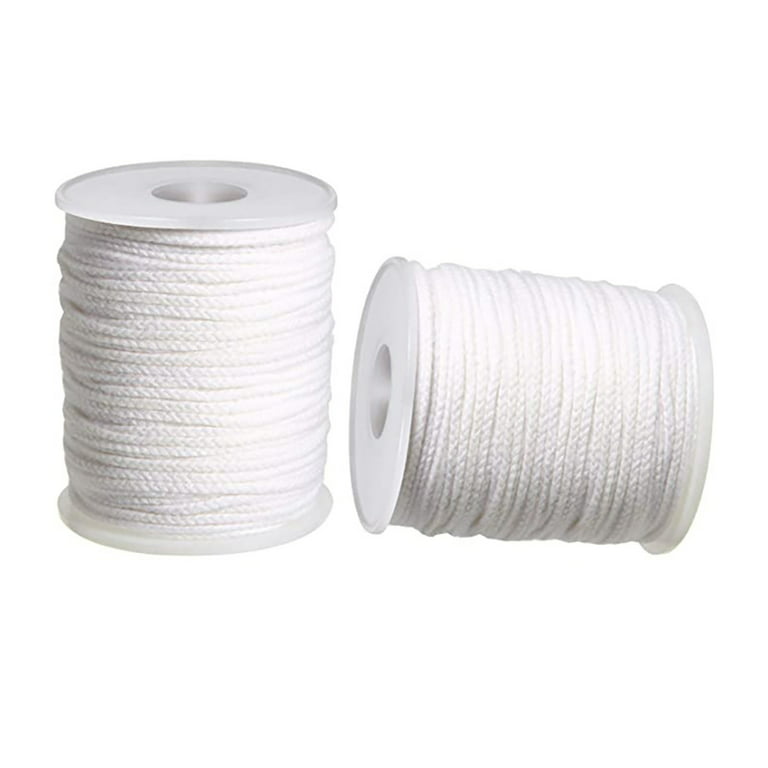 Cotton Wicks For Candles 2rolls Braided Wick Spool 61m / 200ft Wicks Candle  DIY Craft Making Supplies With 200pcs Metal - AliExpress