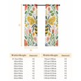 thumbnail image 6 of Fsddascl Flowers Bee Blackout Curtains for Bedroom/Living Room, Thermal Insulated Kitchen Curtains, Retro Country Botanical Floral Plants Dots Grommet Darkening Window Treatment Drapes 52"x63"x2, 6 of 6