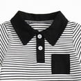 thumbnail image 5 of TOWED22 Infant Baby Boy Summer Play Clothes Short Sleeve Print Tee Shorts Outfit Black,18-24 M, 5 of 6