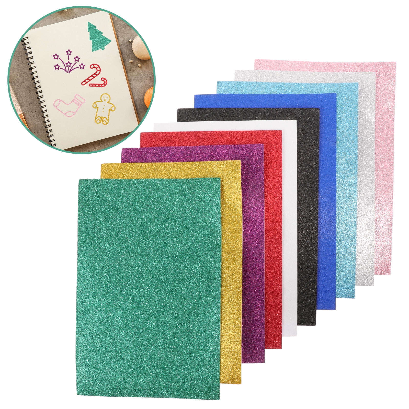 HOMEMAXS 40-Pack A4 Self-Adhesive Foam Sheets for Crafts, Foam Crafting Sheets with Strong Adhesive, Multipurpose Foam Sheets