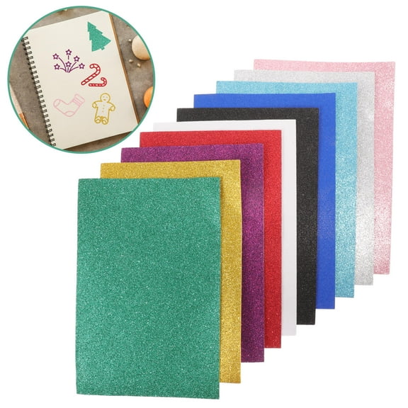 FOMIYES 10Set Self Adhesive Craft Paper Sheets for Card Making Art Projects Fine Craftsmanship Hand Making present Making