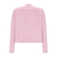 thumbnail image 4 of HXWCHs Stylish Metallic Open Front Casual Jacket Long Sleeve Cardigan Lightweight Outerwear Loose Fit Fall Fashion for Women S Pink, 4 of 5