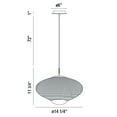 thumbnail image 3 of 14.25 Inch 20W 2 Led Small Pendant Eurofase Lighting 37106-010, 3 of 3