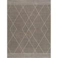 thumbnail image 2 of Hauteloom Casablanca Collection Bohemian Farmhouse High Pile Area Rug 9'2" x 12' - Brown, Dark Beige, White, 2 of 5