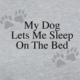 thumbnail image 3 of CafePress - My Dog Lets Me Sleep On The Bed Womens Baseball Te - Womens Baseball Tee, 3 of 4