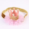 thumbnail image 1 of Baby Girl Lace Crown Hair Band Headwear Accesorios Para El Cabello Princess Diadema Elástica Para Diario Guardurnaity BA001212-01, 1 of 2