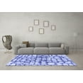 thumbnail image 3 of Ahgly Company Indoor Rectangle Abstract Blue Modern Area Rugs, 4' x 6', 3 of 4