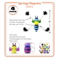 thumbnail image 2 of CoTa Global Honeybee Refrigerator Springy Magnets Set of 4 - Assorted Color Fun Cute Animal Springy Magnets For Kitchen Fridge & Locker, Home Decor & Cool Office Decorative Novelty Accessory - 4 Pack, 2 of 6