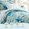 thumbnail image 4 of Wildkin Kids 5 Pc Twin Cotton Bed in a Bag for Boys & Girls (Shark Attack Blue), 4 of 7