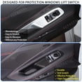 thumbnail image 2 of TINKI Window Lift Switch Cover Compatible with Chevrolet Corvette C8 Stingray 2020-2023, ABS Window Lift Switch Panel Decoration Frame Trim Cover, 2 of 8