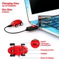 thumbnail image 3 of Micro Race Car Set Rechargeable Light 360° Spinning Fidget Toy Pocket Racer Car, 3 of 10