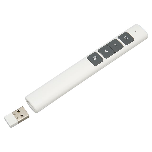 Presentador inalámbrico, puntero láser, enchufe y puntero de presentación, clicker de presentación, acabado de lujo