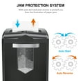 thumbnail image 5 of Bonsaii Paper Shredder 18-Sheet Cross Cut Shredder for Home Office with Wastebasket, 5 of 9