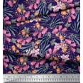 thumbnail image 3 of Soimoi Crepe Silk Fabric & Orchids Floral Decor Fabric Printed Yard 42 Inch Wide, 3 of 3