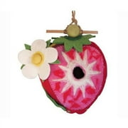 STRAWBERRY Wild Woolies Handmade Felt Birdhouse