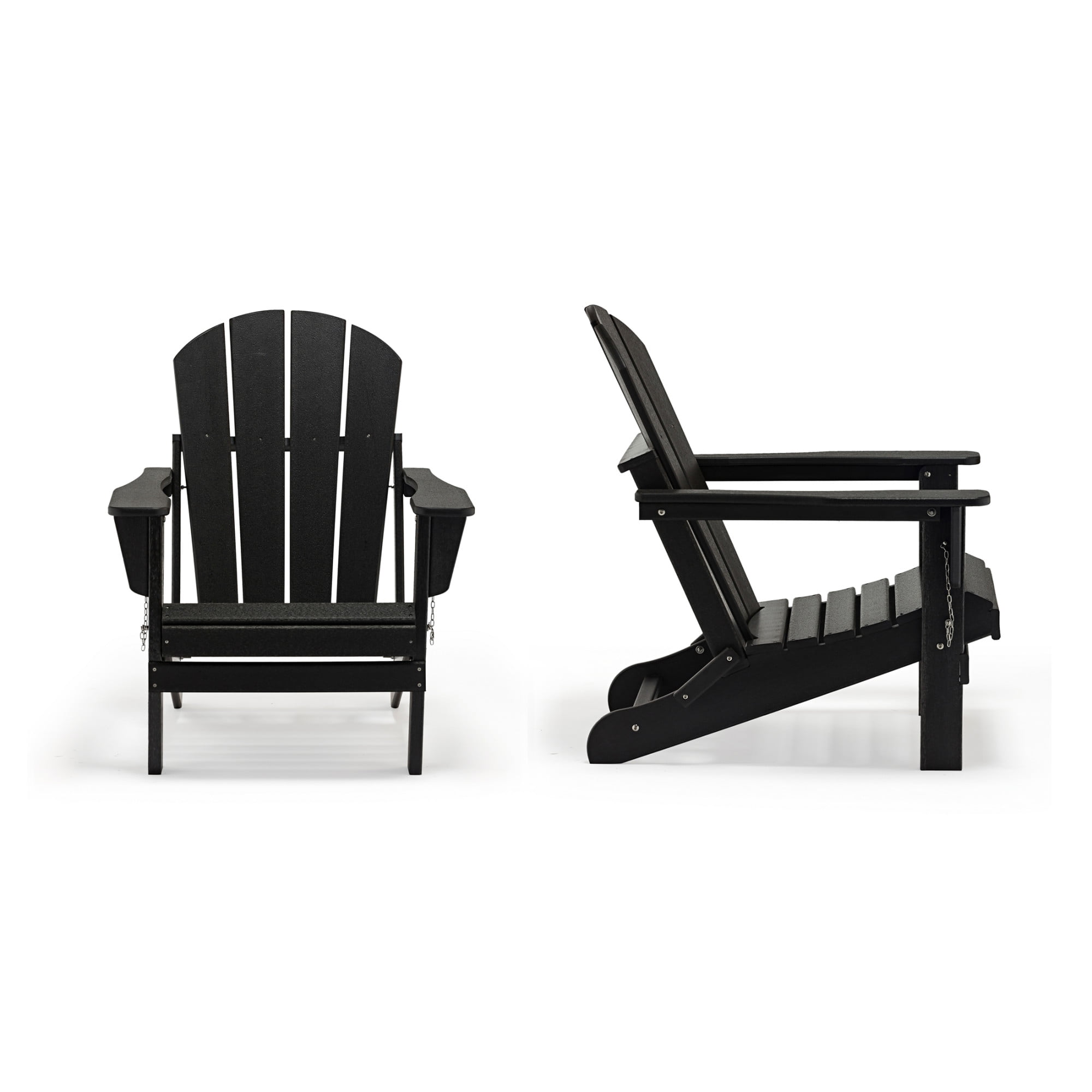 For Outdoor Patio Furniture Chairs, Black Plastic Outdoor Adirondack Chairs