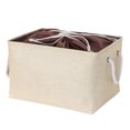 thumbnail image 1 of Langgg Lin Cordon Boîte de Rangement de Vêtements Ménage Panier de Rangement Pliable avec Poignée, Jaune, 1 of 8
