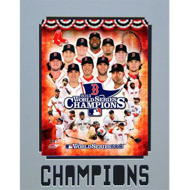 Encore Select M4-BBBOSChamps 11 x 14 Tapis - Boston Red Sox 2013 Champions du Monde de Série