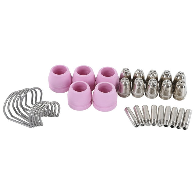 Consumibles para antorcha de plasma, 30 piezas Consumibles para antorcha de plasma Equipo de corte por plasma Kit de punta de electrodo Tecnología avanzada