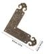 thumbnail image 5 of unbranded 2Ud Guardas De En Forma L De Latón Duradero Para Muebles Y Cajones Dorados, 5 of 6