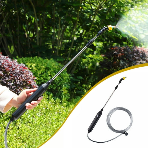 Garden Sprayer,Portable Battery Powered Watering Wand,Rechargeable Plant Spray With Telescopic Wand,10ft Water Hose For Yard Weeds Plants