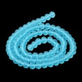 thumbnail image 4 of 1strand Transparent Glass Beads Strands Faceted Frosted Rondelle Sky Blue 10mm Hole: 1mm about 63~65pcs/strand 49~50cm, 4 of 5