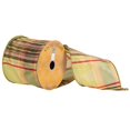 thumbnail image 1 of Vickerman Q172739 4 Po x 10 Yard Light & Ruban de Bord de Plaid Rouge Vert Foncé, 1 of 1