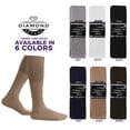 thumbnail image 6 of Diamond Star Men’s Tube Socks – Premium Cushioned Cotton Mid Calf Athletic Knee High Socks (Khaki - 6 Pairs 26 inches Mid Calf Socks Fit Size 10-15), 6 of 9