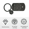 thumbnail image 3 of Llave de seguridad Uxcell, 1 juego de llavero letra E Te necesito aquí conmigo Te amo llavero personalizado con caja de regalo para él, regalos de Navidad y Día de San Valentín, negro y blanco, 3 of 6