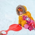 thumbnail image 4 of FONDOTIN Planche de Ski pour Enfants PP Rouge Design Simple Activités d'Hiver Neige 1ensemble, 4 of 4