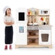 thumbnail image 4 of Costway Cocina juguete para niños, cocina falsa juguete con sonidos y luces realísticos, fogones, horno, microondas y grifo, accesorios completos de utensilios de cocina, ideal para niños 3-7 años, 4 of 4