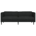 thumbnail image 4 of vidaXL Sofa 3-Seater Black Fabric, 4 of 8
