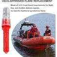 thumbnail image 3 of Electronic Boat Distress Flare, Coast Guard Approved Marine Boat Flares Kit,Intelligent Light Control, Waterproof Emergency Signals for Fishing Nets, Buoys, Boats & Maritime Safety (Green), 3 of 9