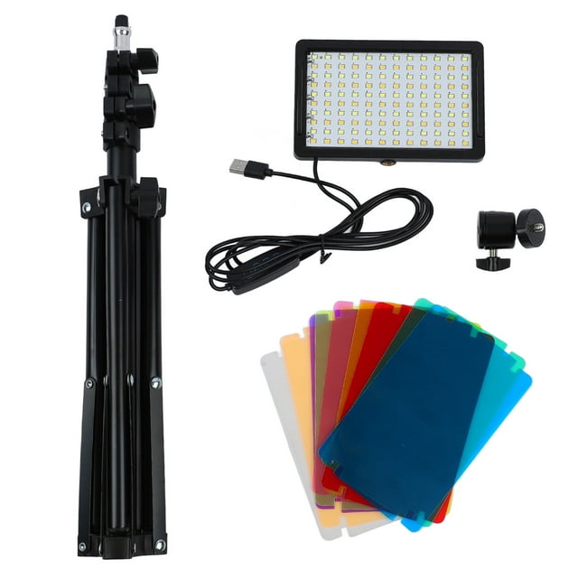 Lumière Vidéo LED, 2 Pcs Kit de Lumière Vidéo LED Kit d'Éclairage pour Photographie Sortie Haute Intensité