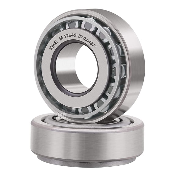XiKe 2 Set Wheel Bearings SET3 - M12649/M12610 - ID 0.8437" x OD 1.9687", Tapered Roller Bearings Cup and Cone, Fits