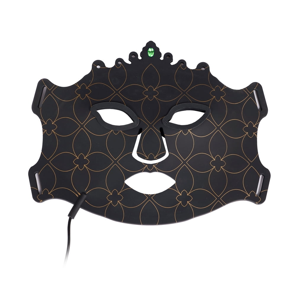 Ornate Design Flexible Silicone LED Light Mask, 7-Color Hands-Free Wellness Tool for a Luxurious At-Home Facial Spa and Relaxation Experience