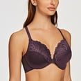 thumbnail image 3 of MELENECA Female Racerback Front Closure Unlined Underwire Bra for Women Purple 42B, 3 of 5