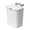 White, variant on Hanging Trash Can with Lid Kitchen Cabinet Door Waste Bin Foldable Trash Can for Countertop, Under Sink, RV, Bathroom, and Pantry Use Space-Saving Garbage Bin with Hanging Design