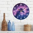 thumbnail image 7 of GZHJMY Space Galaxy Wall Clock, 10" Silent Non Ticking Round Clock, Oil Painting Easy to Read Clock for Living Room Bedroom Bathroom Home Decor Holiday Gifts, 7 of 7