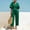 Blackish Green, variant on Linen Sets For Women 2 Piece Pants Sets Women 2 Piece Outfits Linen Beach Set Womens Linen Suit Summer Business Casual Outfits For Women Summer Work Outfits For Women Dressy Casual Sets