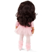 Gotz Hannah at The Ballet - 19.5 Asian Poseable Doll with Extra Outfit (Denim Overalls, Shirt & Sandals) and Long Black Hair to Wash & Style