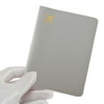 thumbnail image 3 of Unique Bargains 1 Pc Passport Holder Gold-stamped Airplane Pattern Passport Sleeve Gray, 3 of 5